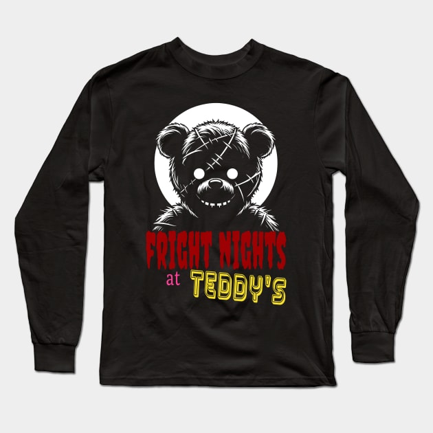 Fright Night at Teddy's Long Sleeve T-Shirt by MetalByte